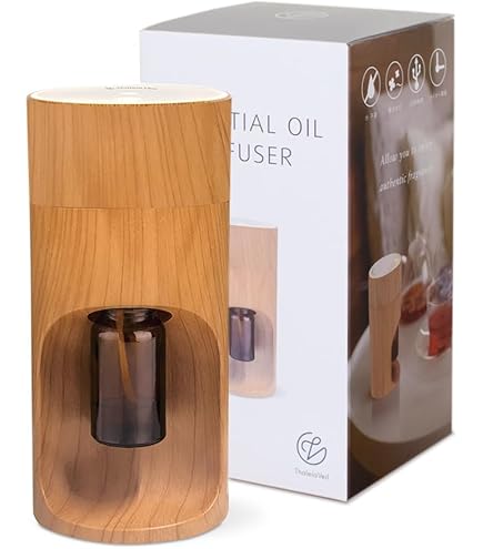 Amazon | ネブライザー式アロマディフューザー 3個専用精油瓶付き
