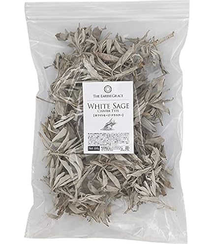 Amazon | 無農薬 ホワイトセージ 枝付き (クラスター) 約50g