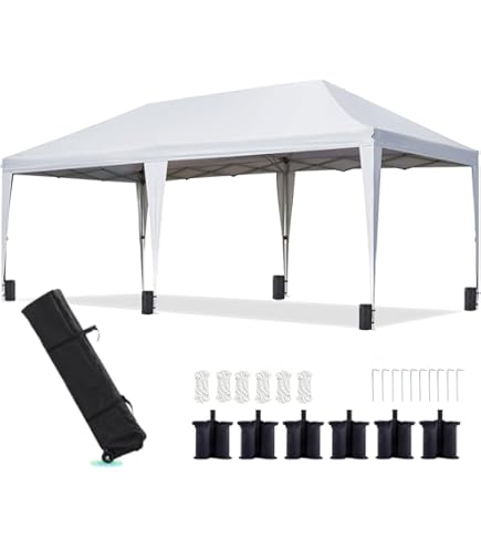 Amazon.co.jp: CYFIE タープテント 6m ワンタッチタープ 網戸付き 3