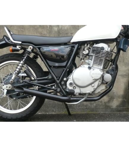 Amazon | PRETTY RACING製 エイプ100 APE ショート管 黒 マフラー