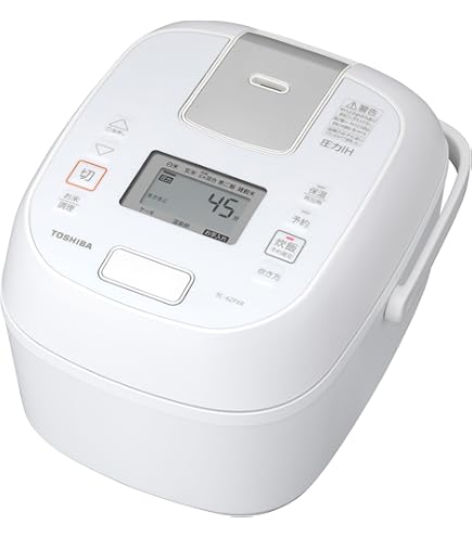 Amazon | RC-10VRT-W(ホワイト) 真空IHジャー炊飯器 5.5合 | 東芝