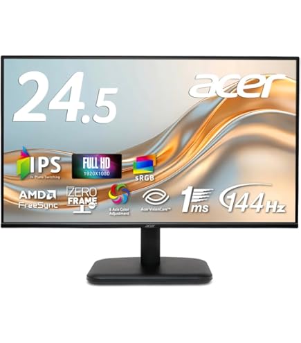 Amazon.co.jp: acer KG251Q Jbmidpx 24.5インチ フルHD (1920 x 1080