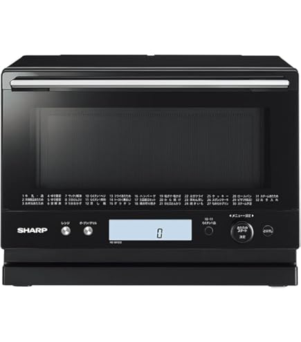 Amazon | シャープ 加熱水蒸気 オーブンレンジ 26L 2段調理 RE-WF262-B