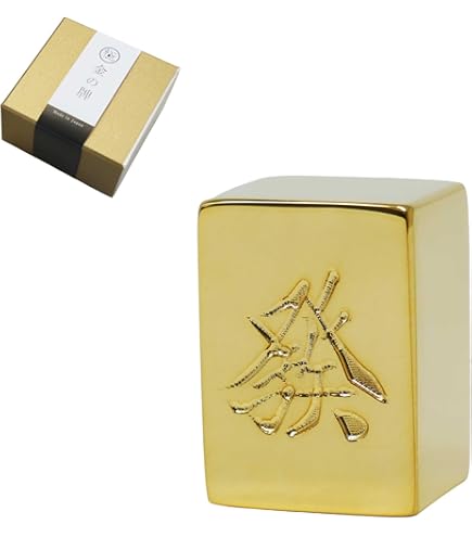 Amazon | 極み 金の牌 麻雀牌 実物大 オブジェ インテリア プレゼント