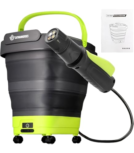 Amazon | WolkWoshコードレス高圧洗浄機タンク給水式折り畳めて