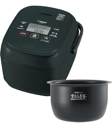 Amazon | 象印マホービン 炊飯器 1升 ブラック NW-JU18-BA | 象印