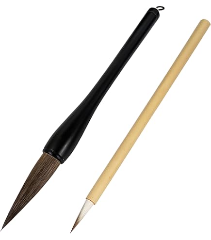 Amazon | 呉竹 筆 書き初め筆 8号 茶毛 JD6-308 | 書道筆 | 文房具