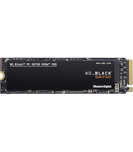 Amazon | WESTERN DIGITAL WD Black SN750 SSD M.2 PCIe Gen 3x4 with