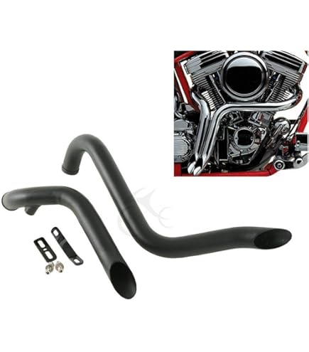 Amazon | ハーレー Raw XLCH ハイヘッダー パイプ マフラー スポーツ