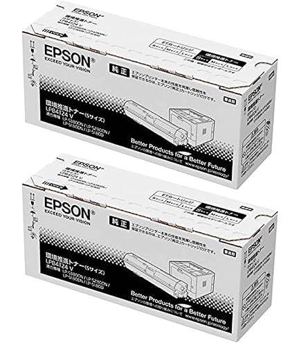 Amazon.co.jp: EPSON LPB4T25V 環境推進トナー 純正品 Mサイズ 2本
