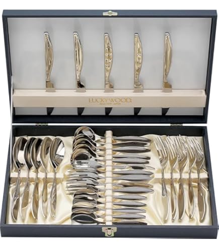 Amazon｜ラッキーウッド 〈マリール〉43pc.ディナーセット(5客用