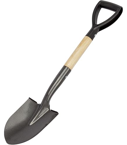 Amazon.co.jp: 掘り用シャベル 28インチ Dハンドル付き小型ラウンド