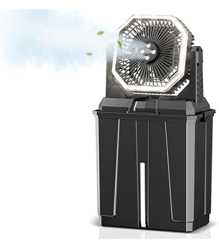 Amazon.co.jp: AirRevolution ミストファン 充電式 扇風機 屋外 首振り