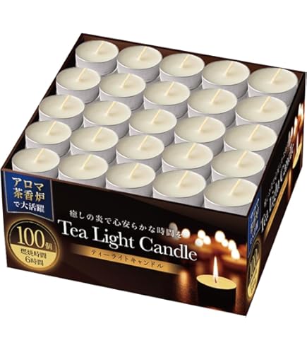 Amazon | ティーライトキャンドル ロウソク ろうそく ローソク 蝋燭