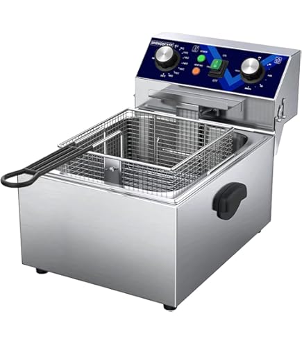 Amazon.co.jp: ダイシン商事 電気フライヤー FL-DS8 8L 一槽式 ミニ