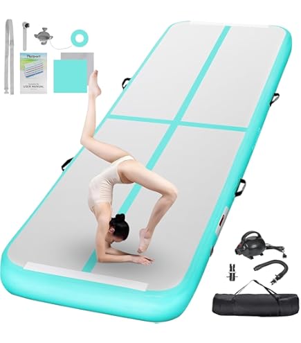 Amazon | エアトラック 体操 エアマット タンブリングマット 正方形 2m