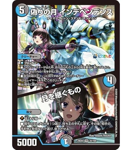 Amazon.co.jp: デュエルマスターズ 超躍の絆(月ノ美兎)(フォイル) にじ