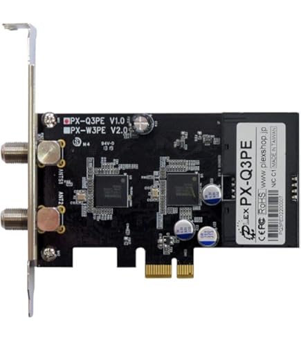 Amazon | ピクセラ Windows10対応 PCIe接続 テレビチューナー (2番組