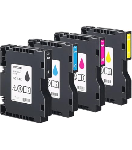 Amazon.co.jp: RICOH 【4色セット】リコー SGカートリッジ GC41K, C,M