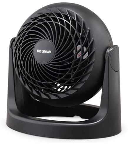 Amazon | 山善 18cmエアーサーキュレーター (風量2段階) ブラック YAS