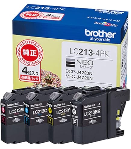 Amazon.co.jp: LC213 4色セット (LC213BK×1 LC213C×1 LC213M×1 LC213Y