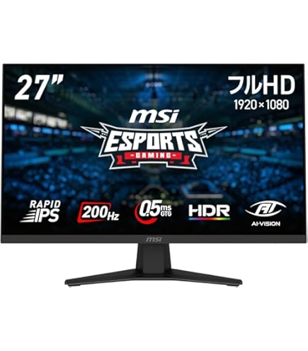 Amazon.co.jp: MSI G242C 24インチ 湾曲ゲーミングモニター 1920×1080