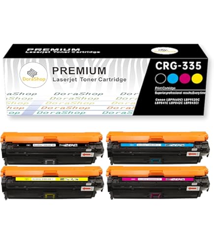 Amazon.co.jp: CANON トナーカートリッジ335e 4色セット 純正品