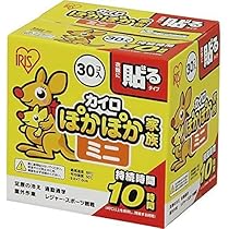 Amazon | アイリスオーヤマ ぽかぽか家族 貼るミニ 30個×4箱