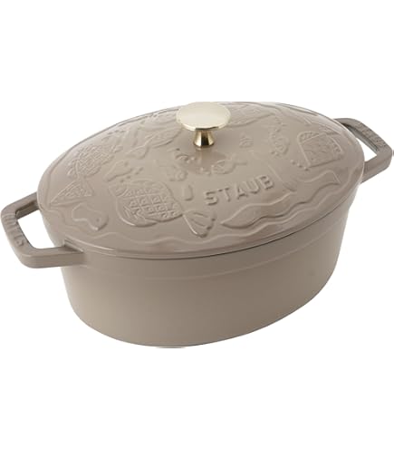 Amazon｜staub ストウブ 「 ピギー ココット グレー 17cm 」 両手 鋳物