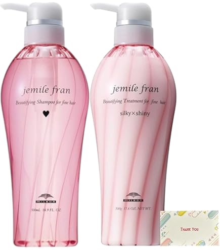 Amazon.co.jp: milbon (ミルボン) Jemile Fran Shampoo & Treatment