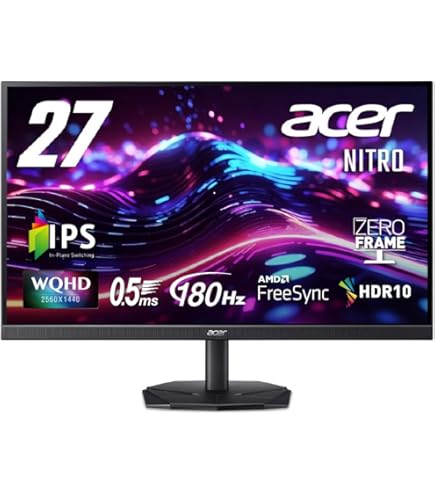 Amazon.co.jp: Acer ゲーミングモニター Nitro 27インチ WQHD