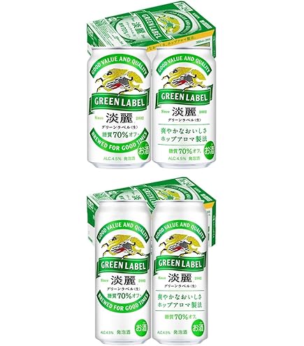 Amazon.co.jp: キリン 淡麗グリーンラベル 350ml×3ケース（72本