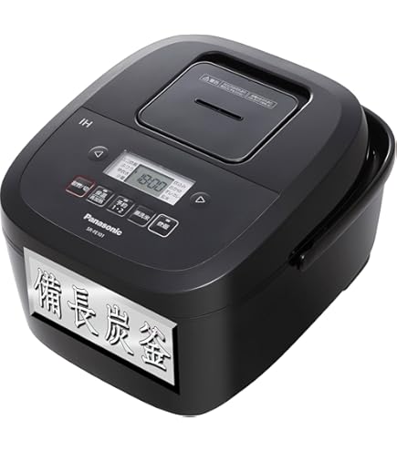 Amazon | パナソニック 炊飯器 5.5合 IH式 備長炭釜 ブラック SR-FE109