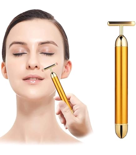 Amazon | 24K ビューティー スティック T型 美容棒 顔 美顔器