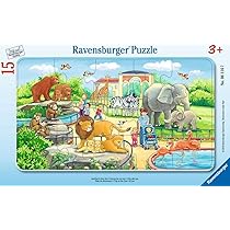 Amazon | Ravensburger ラベンスバーガー パズル 15ピース 動物園へ行