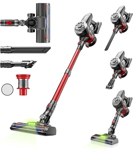 Amazon | 掃除機 コードレス 【2024進級版&45000pa強力吸引&LCD液晶