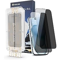 Amazon | 【覗き見防止】MAGIC JOHN 対応 iPhone 15/16 用 ガラス