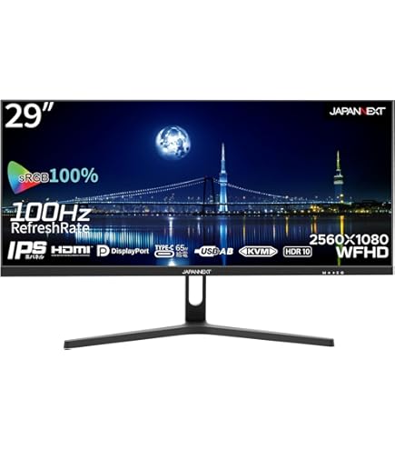 Amazon.co.jp: JAPANNEXT 29インチ モニター WFHD 2560x1080解像度 IPS