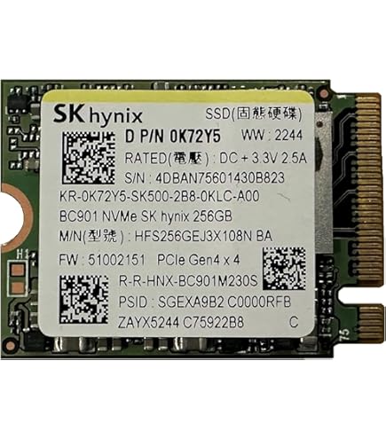Amazon | SK Hynix 256GB M.2 SSD (ソリッドステートドライブ) NVMe