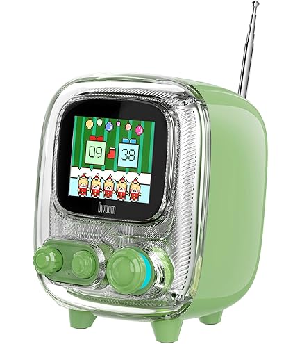 Amazon | Divoom TIVOO レトロTV型モニター搭載 Bluetoothスピーカー