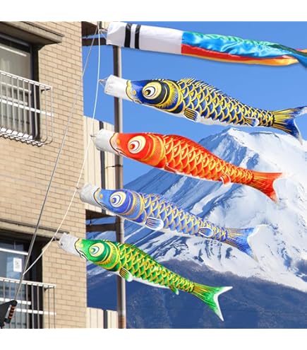 Amazon | いせ辰 こいのぼり モビール 黒 2024年製 | こいのぼり