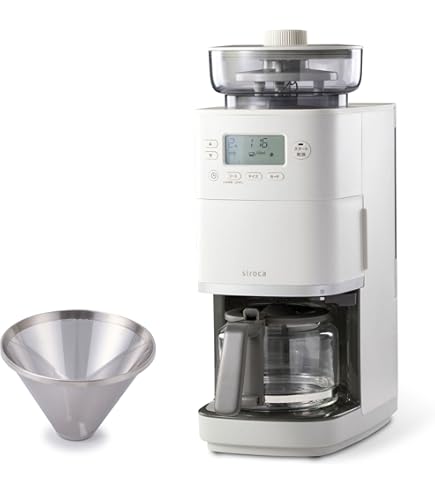 Amazon | シロカ (siroca) コーン式全自動コーヒーメーカー SC-C124