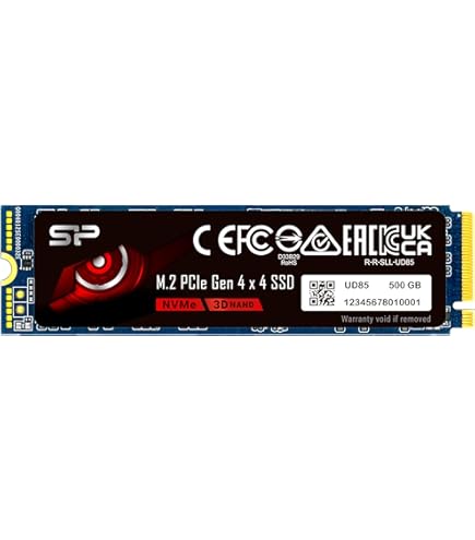 Silicon Power 500GB UD90 NVMe 4.0 Gen4 PCIe M.2 SSD R/W up to