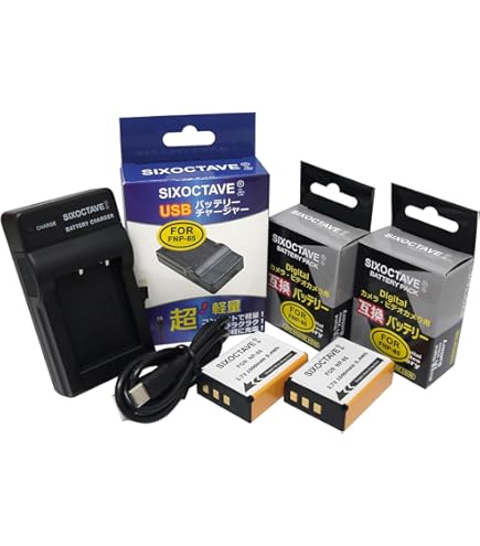 Amazon | NinoLite NP-85 互換 バッテリー 2個セット Fuji フジ