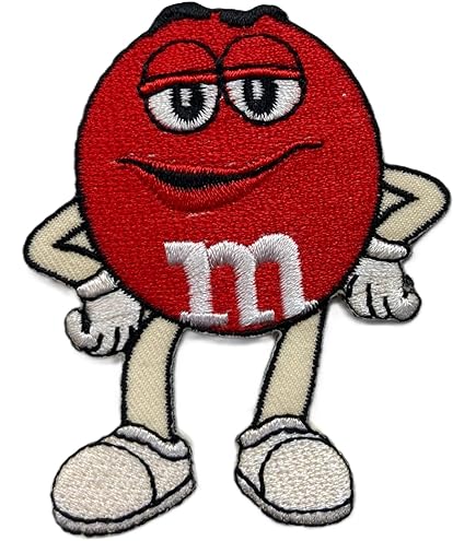 Amazon.co.jp: ワッペン エムアンドエムズ （M&M's レッド） アイロン