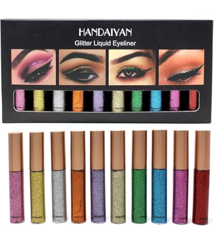 Amazon.co.jp: Boobeen カラフル グリッター アイライナー リキッド