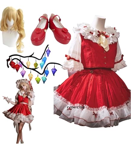 Amazon.co.jp: [Hushan] フランドール・スカーレット コスプレ 吸血鬼