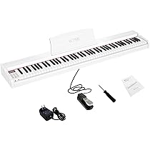 Amazon | IKTMI 電子ピアノ 88鍵盤 ペダル付き 木製 電子 ピアノ 88鍵