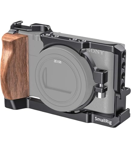 Amazon | SmallRig Sony RX100 III/IV/V/VI/VII 用 L 型木製ハンドル