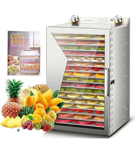 Amazon.co.jp: 2024新版 ステンレス鋼 フードドライヤー 18層大容量